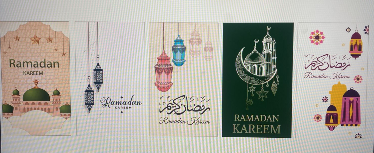 10*6cm-20pcs / Ramadan Stickers #RS1834