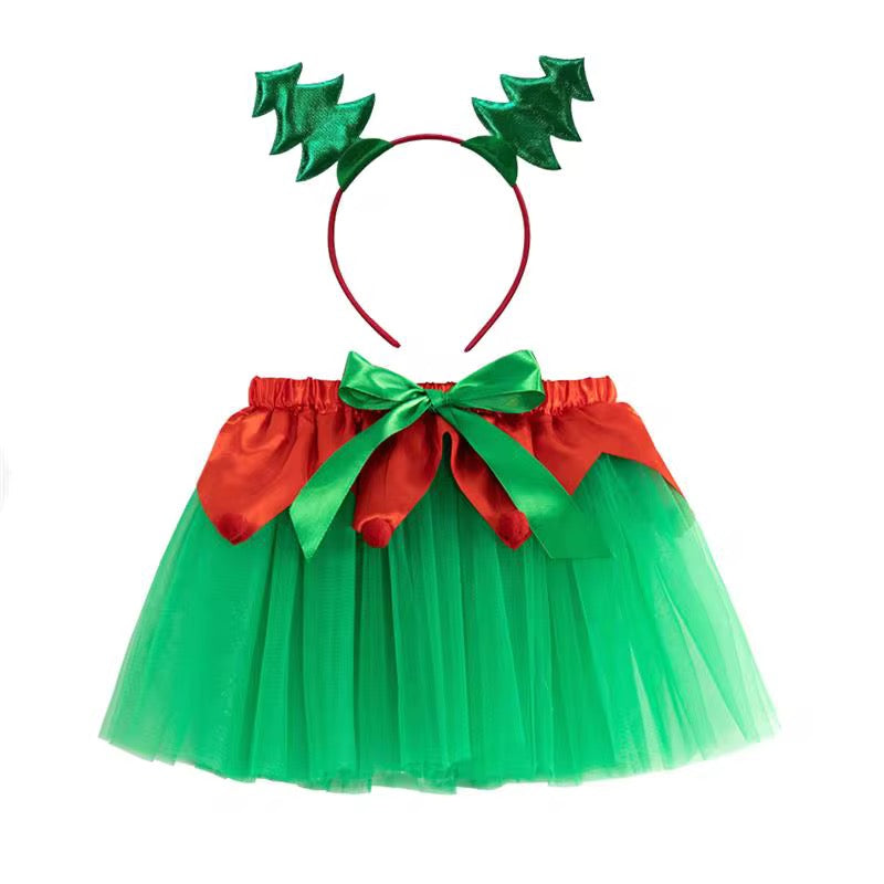 Cute Mommy Santa Skirt With Bandana #CC2296