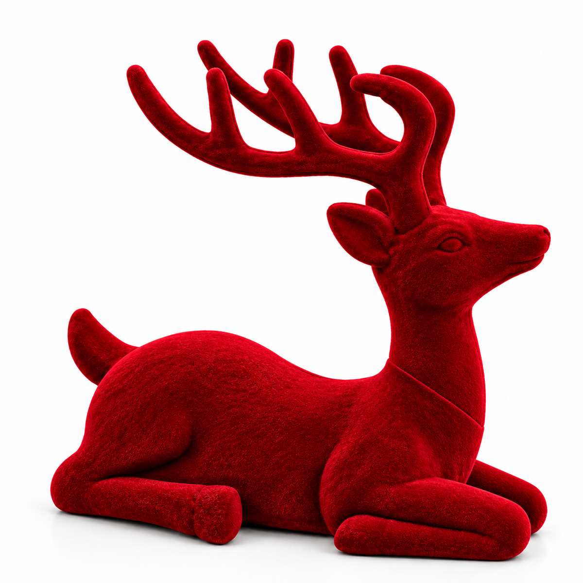Velvet Reindeer Christmas Decoration #CD4430