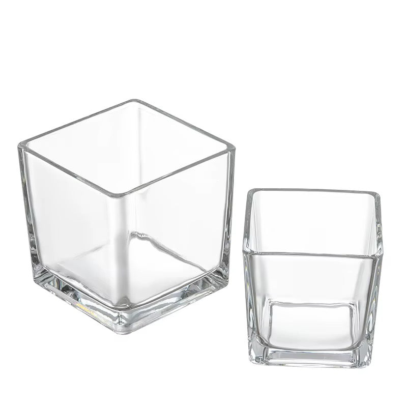 Square Glass Vase #GV4309