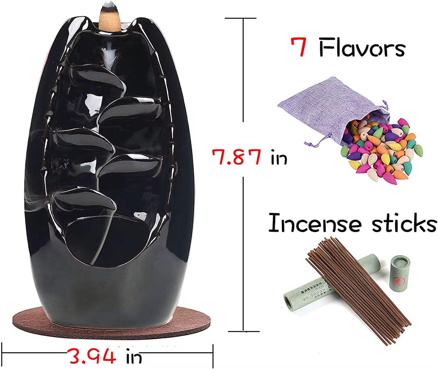 Ceramic Censer Incense Holder #IH1928