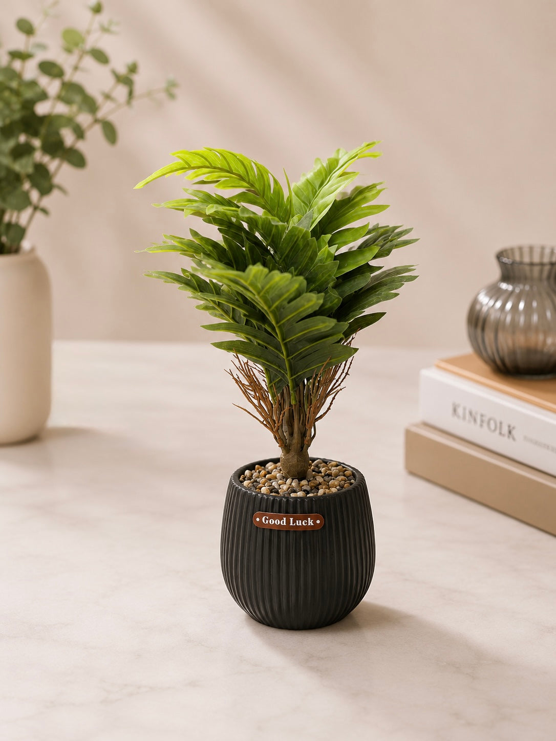 Artificial Lucky Palm Plant in Decorative Pot #AP3919