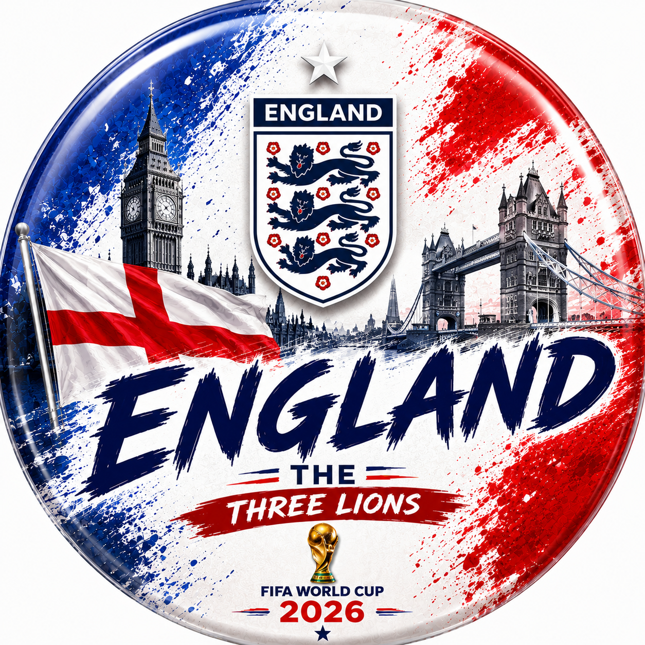 X3pcs World Cup 2026 Fan Badge #PM3277