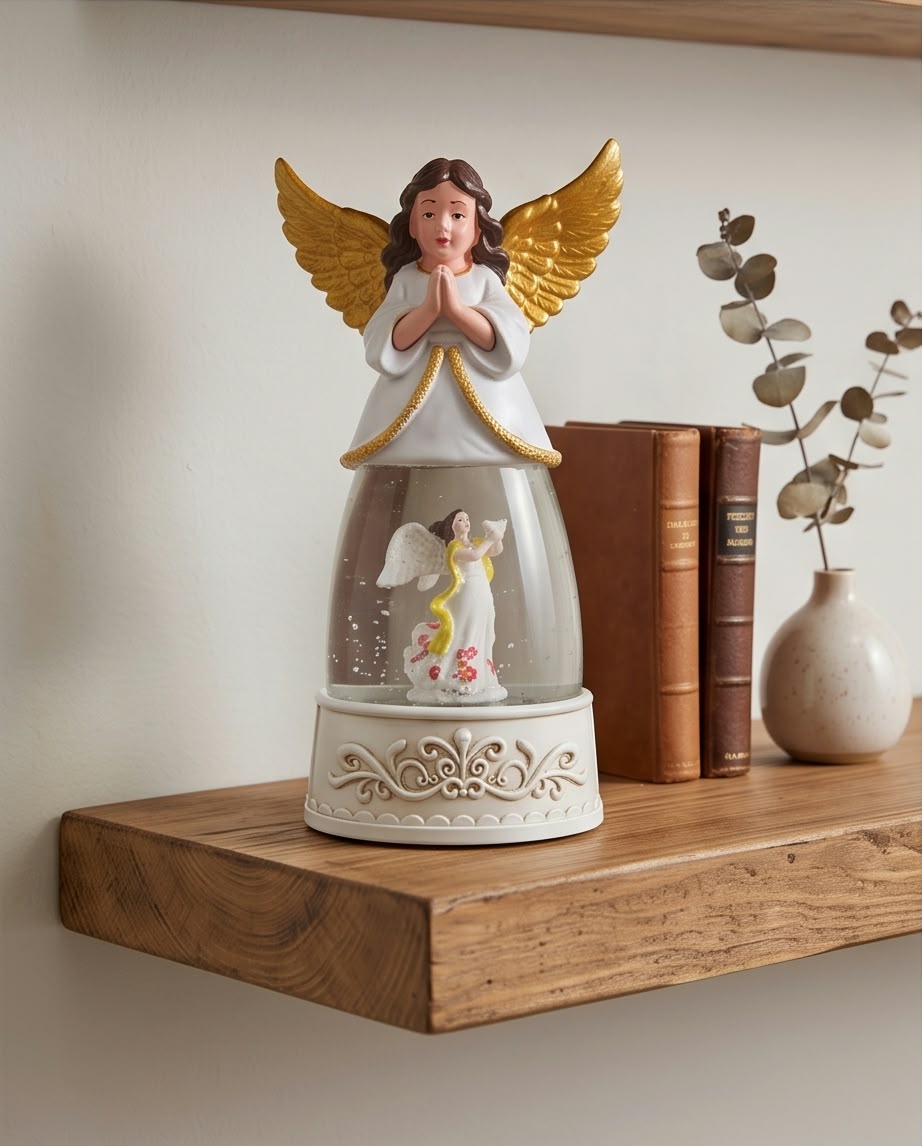 Illuminated Christmas Angel Snow Globe #CD4399