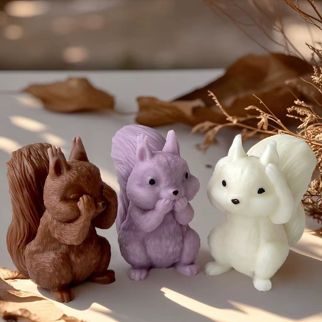 Big Tail Squirrel Silicone Mold #SM2315