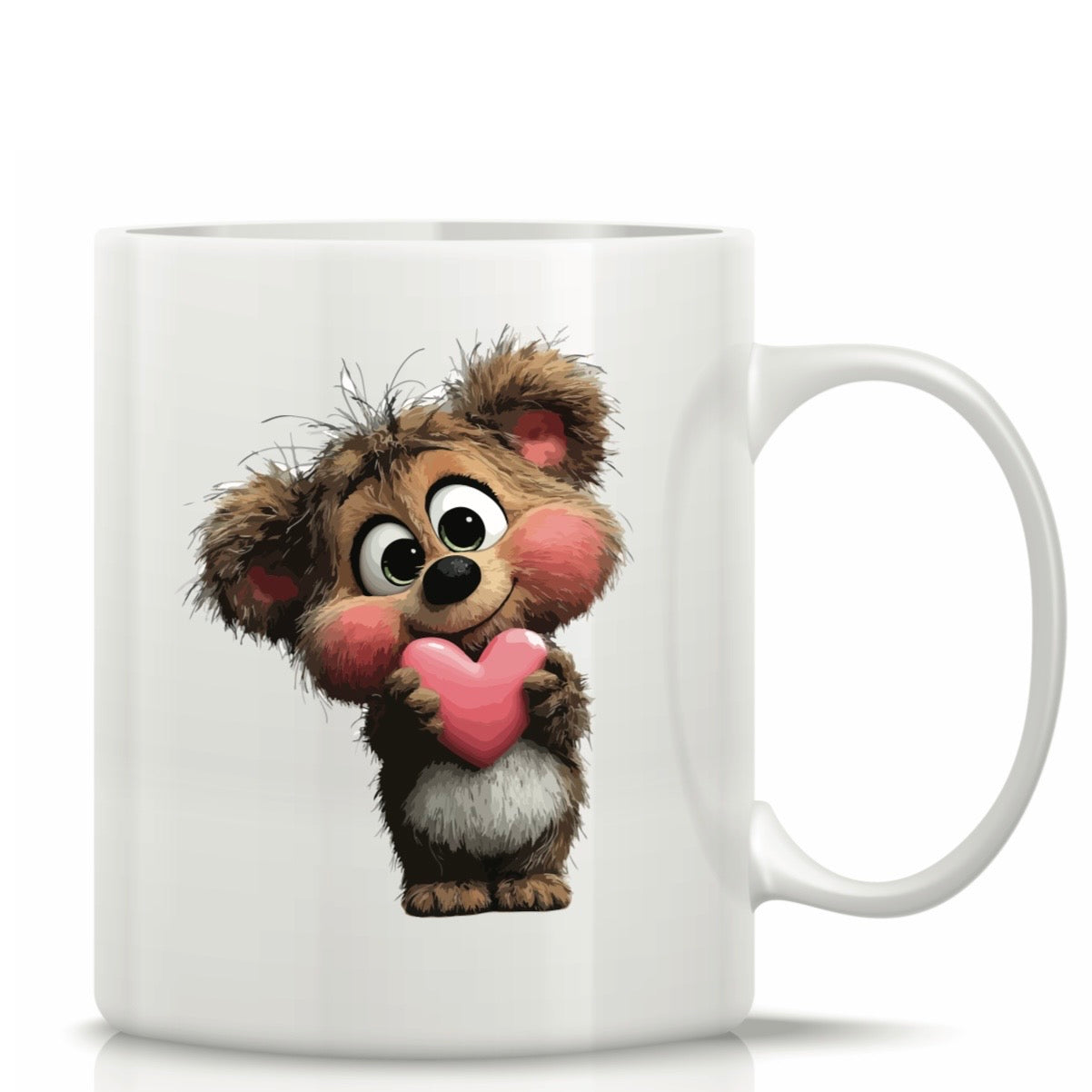 Printed Glass Mug with Cute Illustrations #GM3062