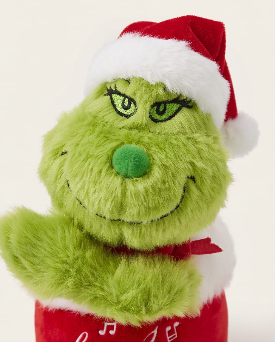 Animated Musical Grinch Christmas Plush Toy #HT4464