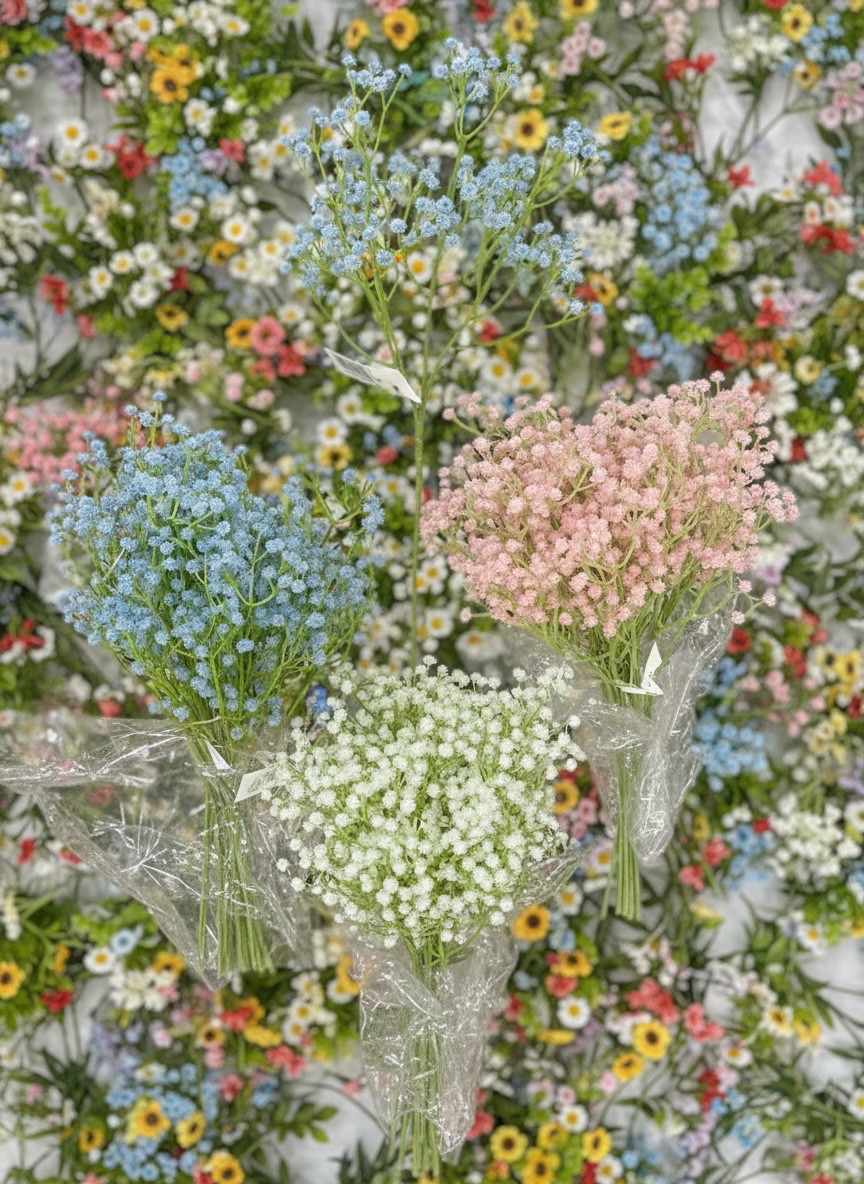 X10 Artificial Gypsophila Flower Branch – 62 cm #AF4011
