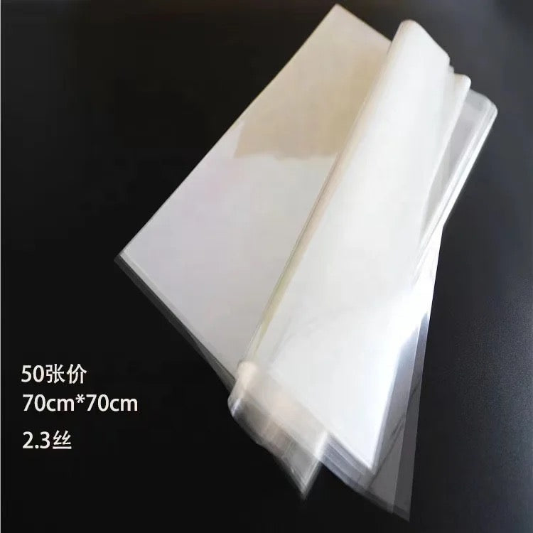 X50 70*70cm Clear Cellophane Wrapping Paper #WP1332
