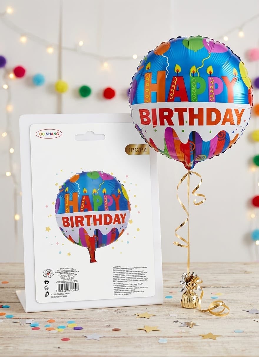 Happy Birthday Foil Balloon – 18 Inches #FB4112