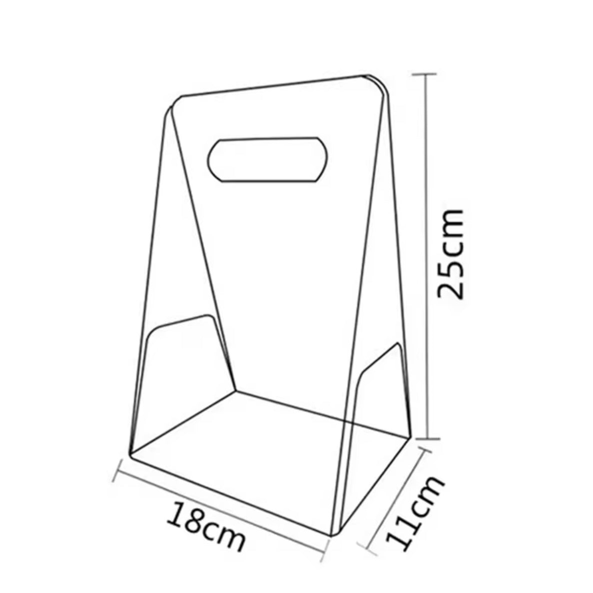 Acrylic Flower Basket #AB1849