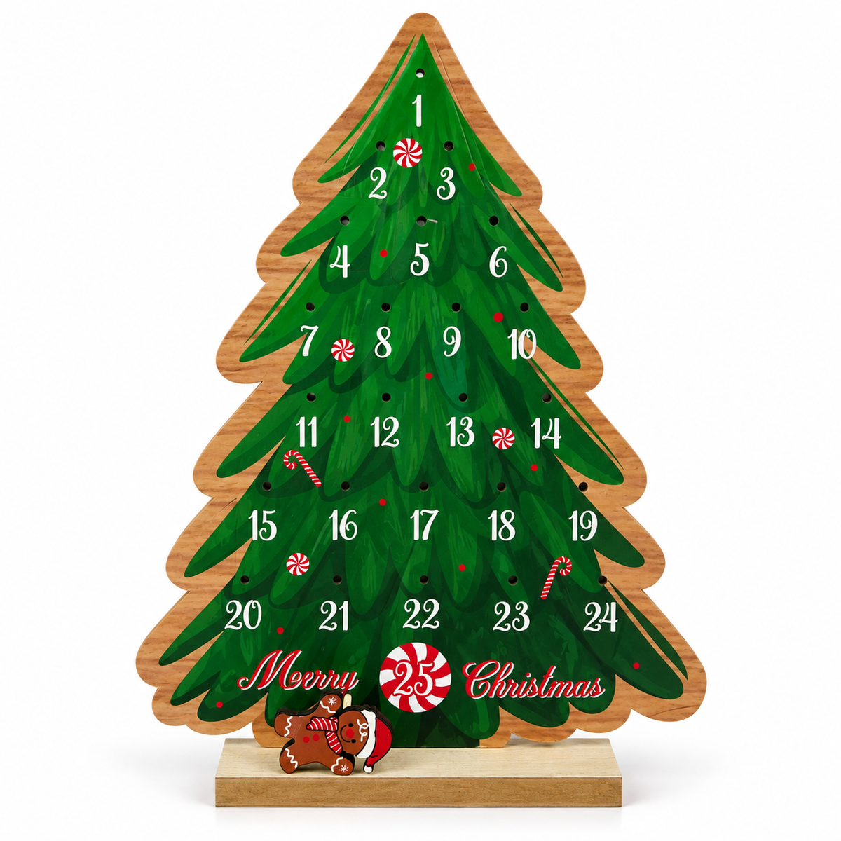 Wooden Christmas Advent Calendar #CC4343