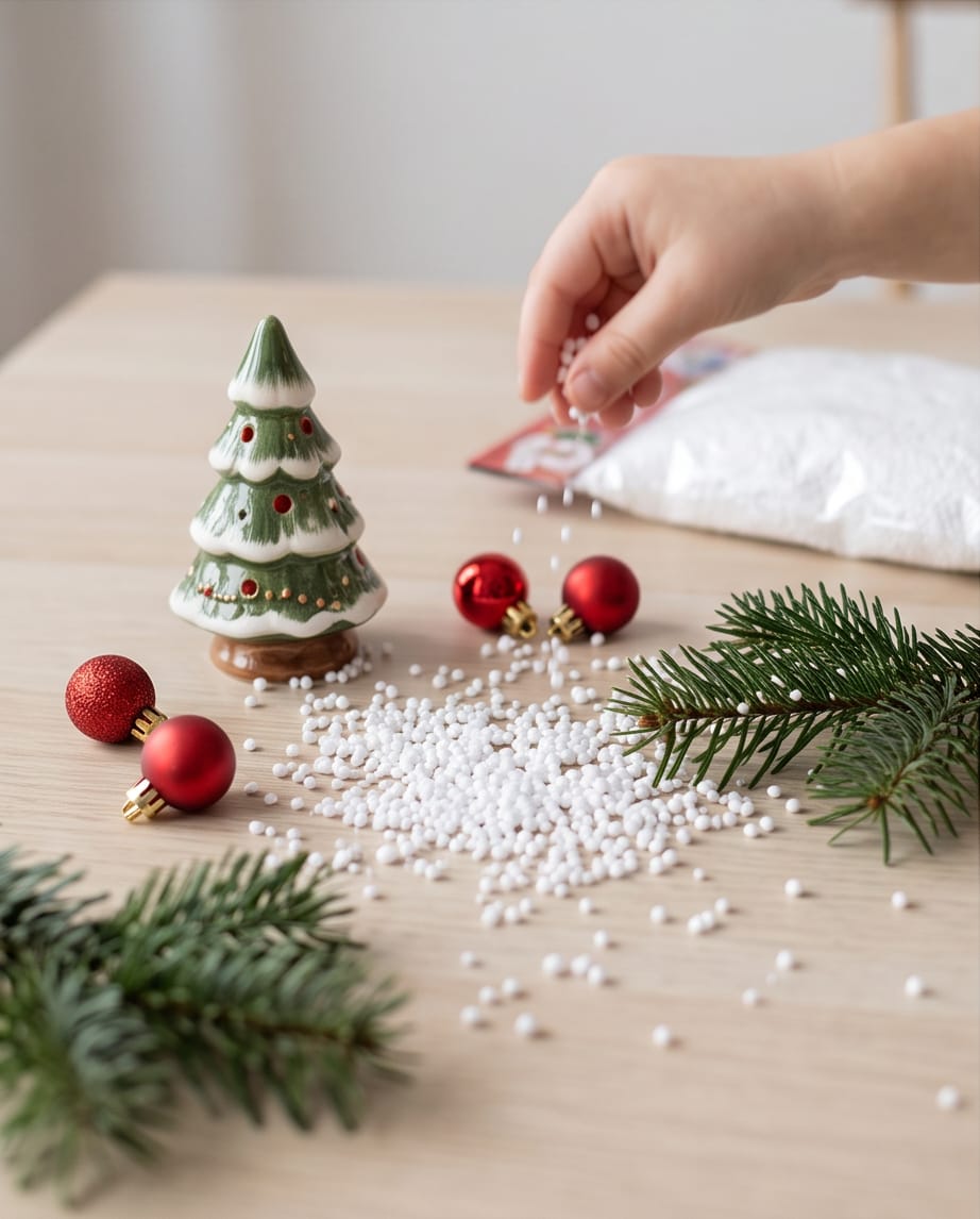White Christmas Decorative Snow Balls – 15g #CD4504