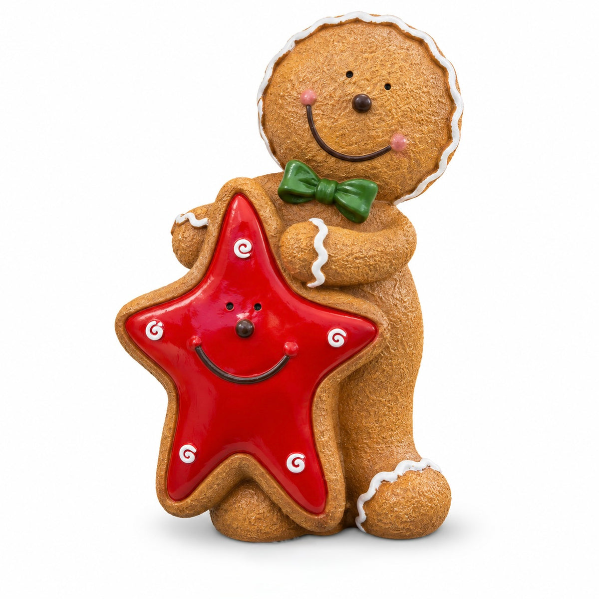 Christmas Gingerbread Man with Star Decoration – 35cm #CD4559