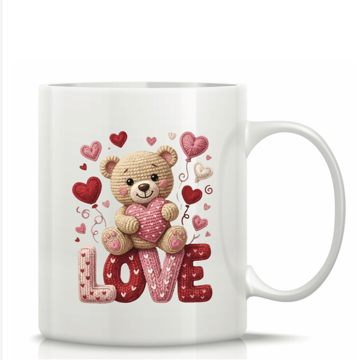 Printed Glass Mug with Cute Illustrations #GM3030