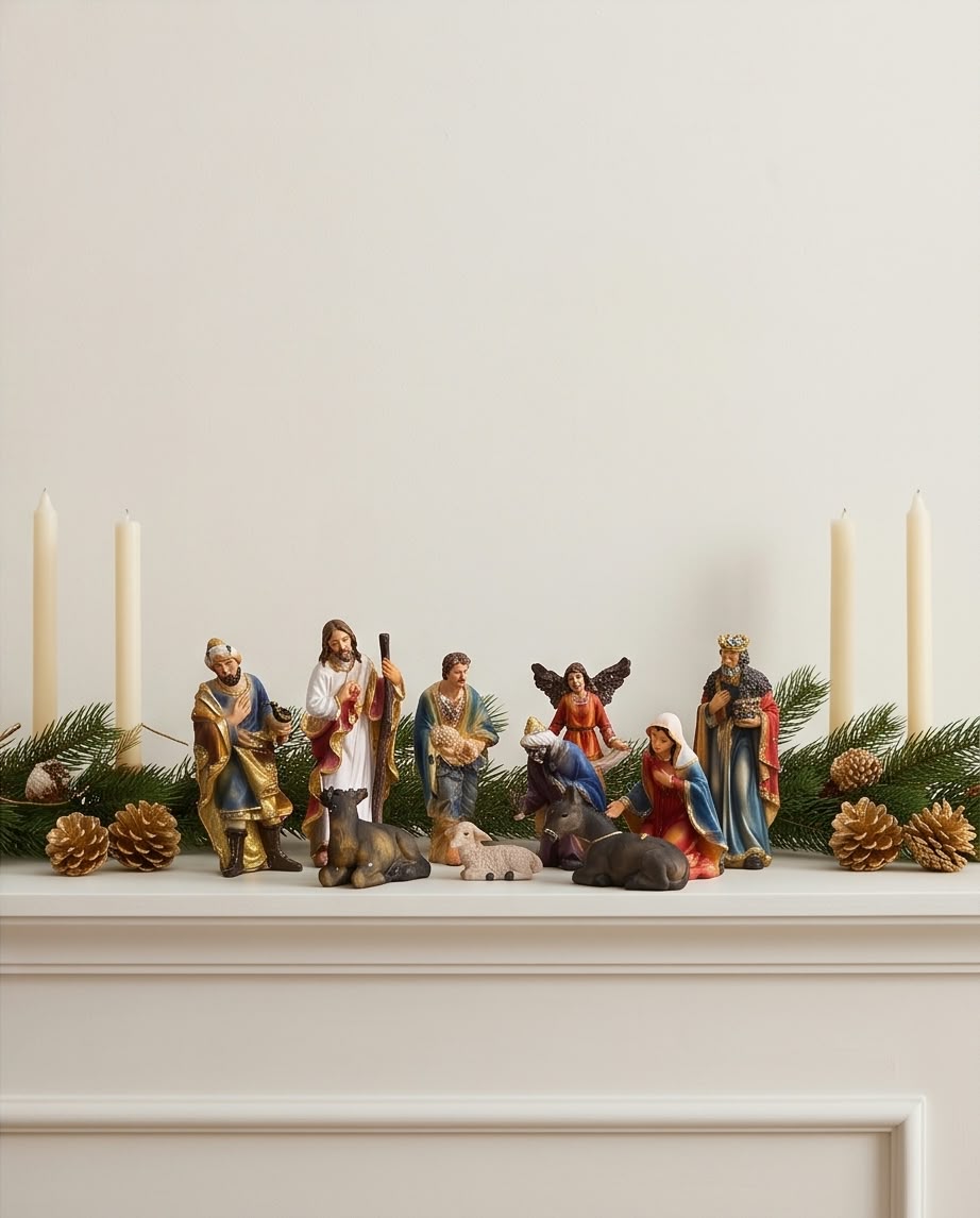 Mini Nativity Scene Figurines Set #CF4350