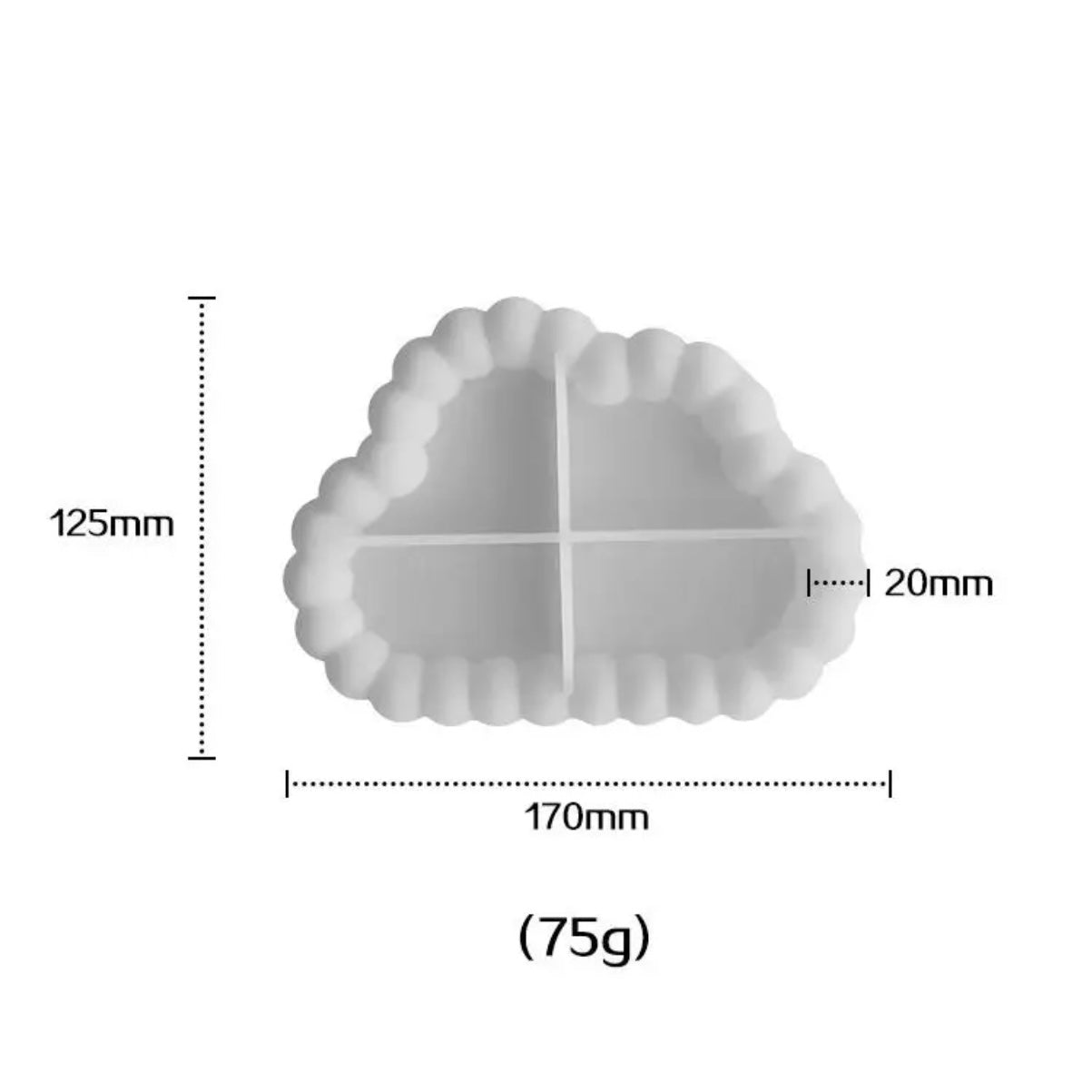 Plate Cloud Shape Silicone Mold #SM1632