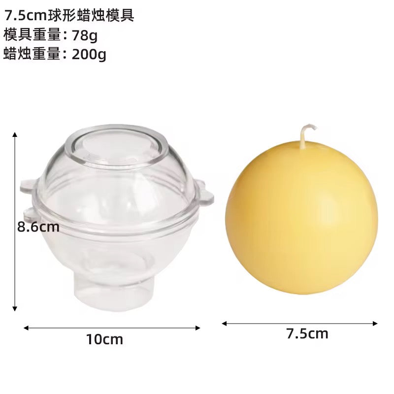 Sphere Ball Candle Mold – Round Globe DIY Candle Mold #SM2892