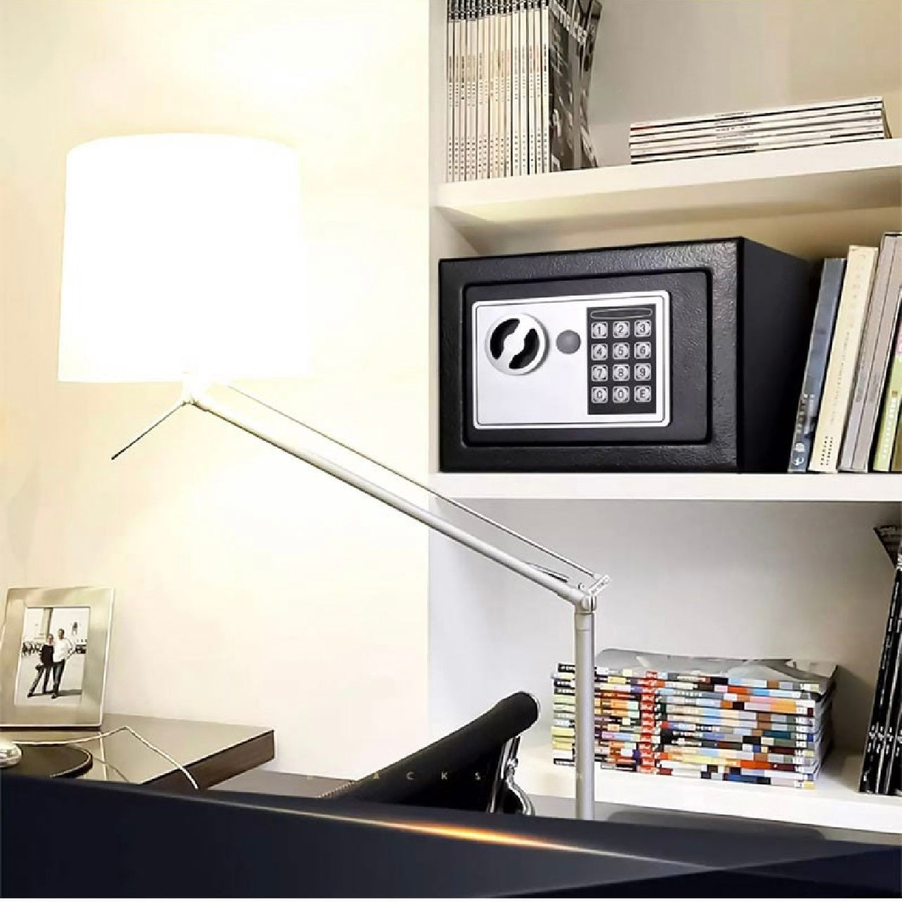 Mini Digital Electronic Keypad Lock Built-in 2 Locking Bolt Safe Box #MS1547