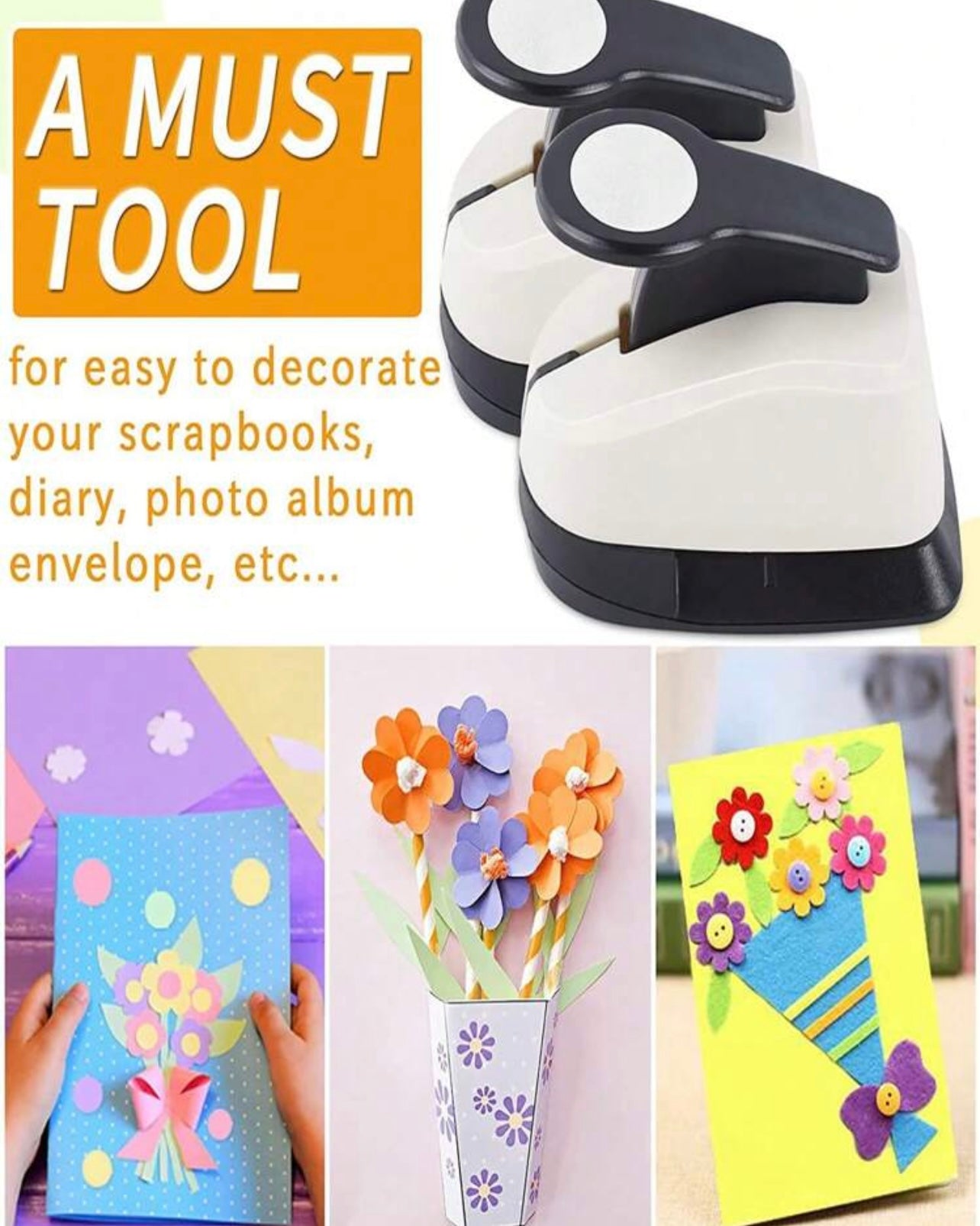 Round-shaped, Handheld And Paper Hole Puncher #PH1859