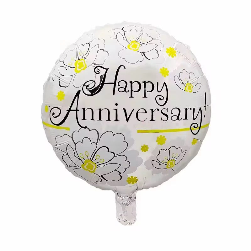 18” Happy Anniversary Foil Balloon #FB3088
