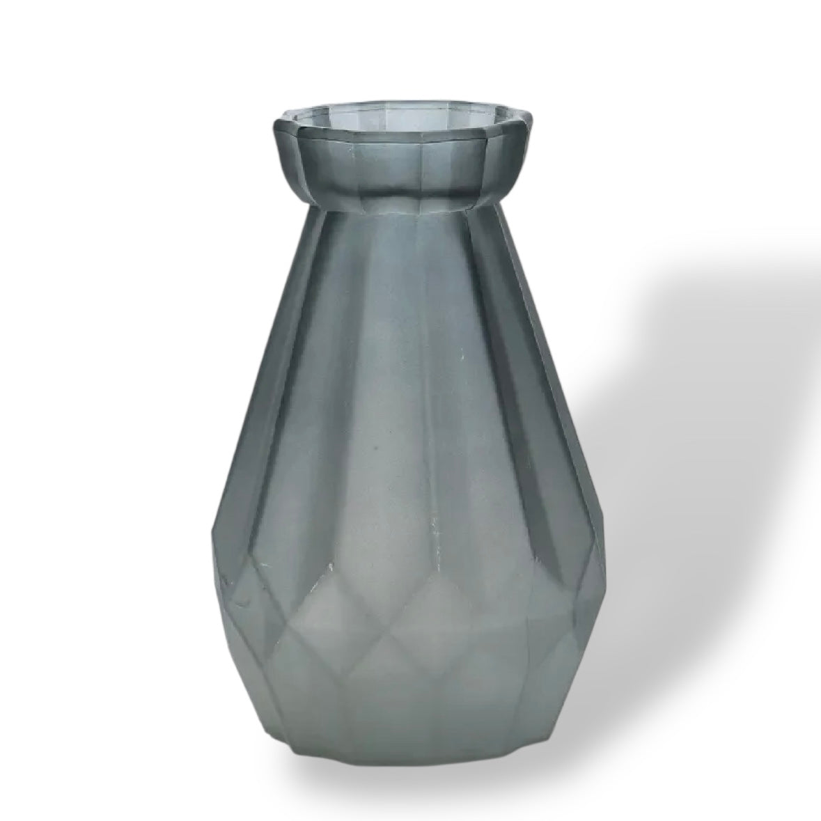 Diamond Design Multi-Color Matte Elegant Flower Desk Decorative Glass Vase 15x8cm #GV2819