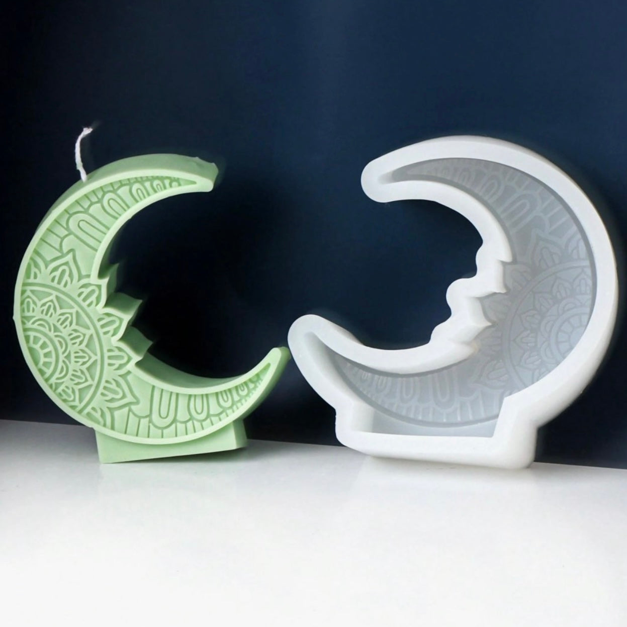 Moon Candle Silicone Mold #SM1666