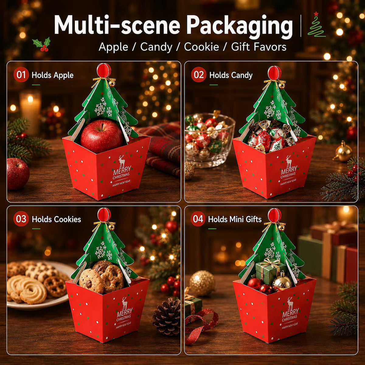 X12pcs Christmas Packaging #CC4208