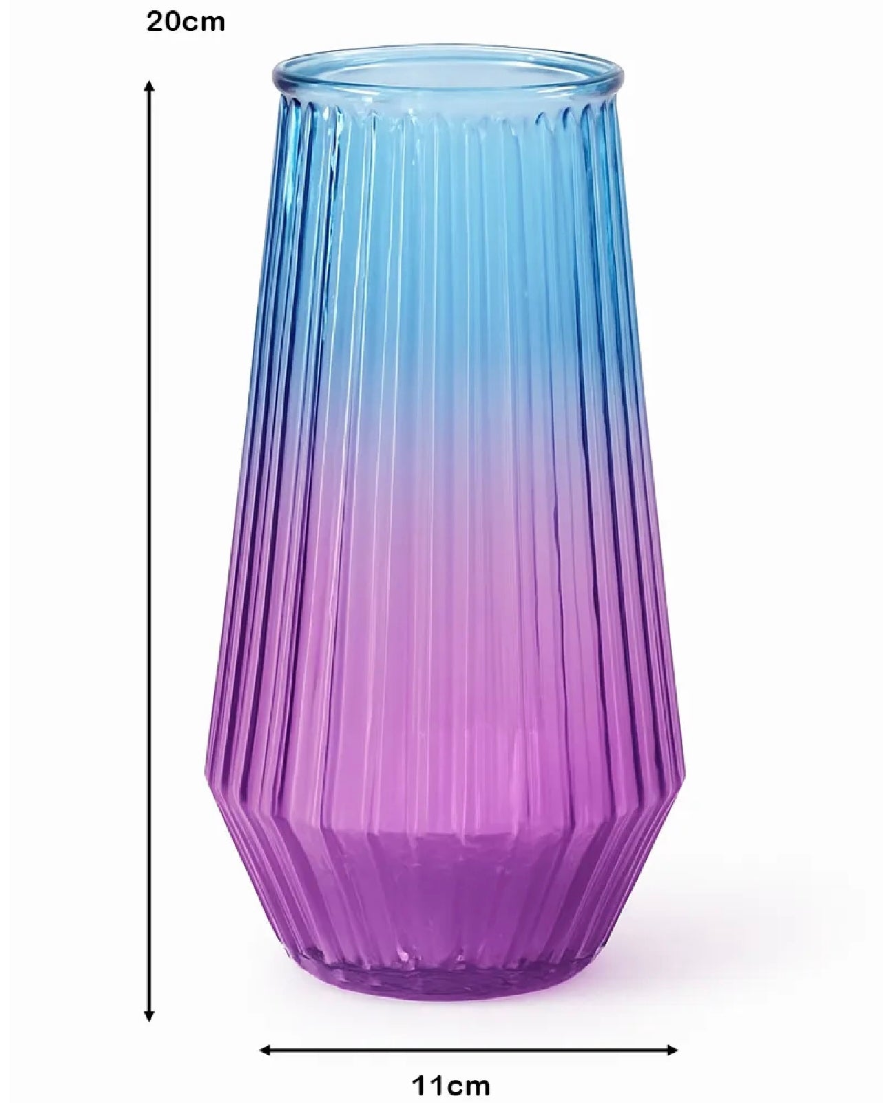 Flower Desk Decorative Glass Vase 20x12cm #GV2805