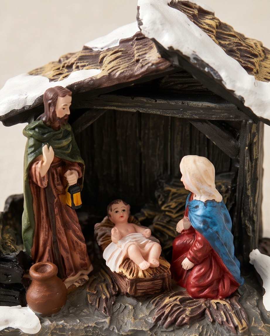 Mini Wizardi Nativity Scene Christmas Figurine #CF4349in