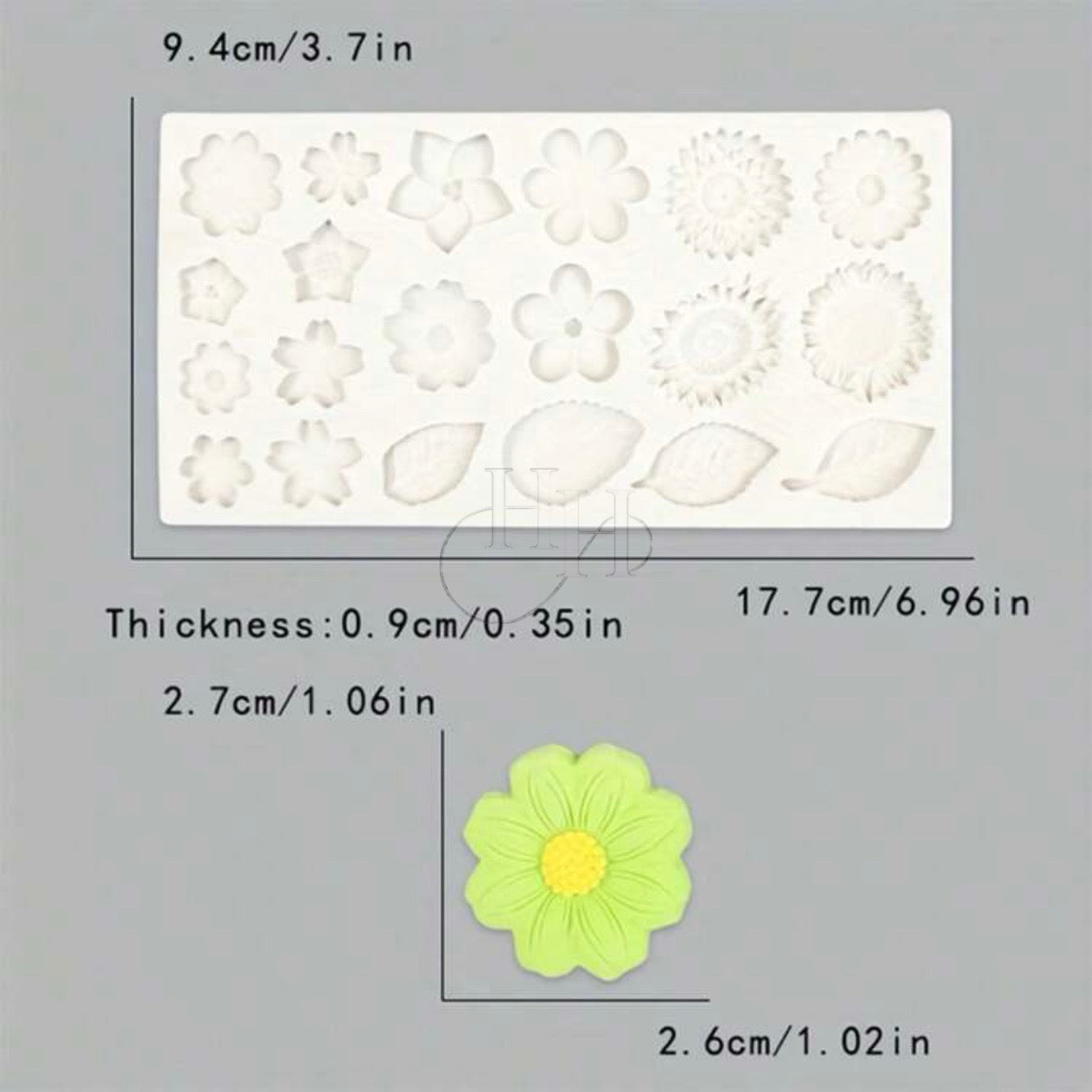 Leaves Flower Silicone Mold #SM1284