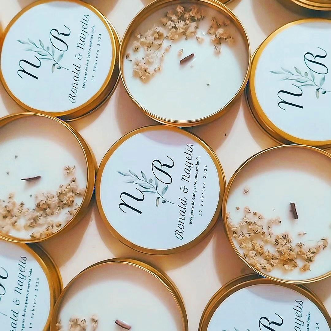 Candle Tin Jar Gold Color #AJ2211