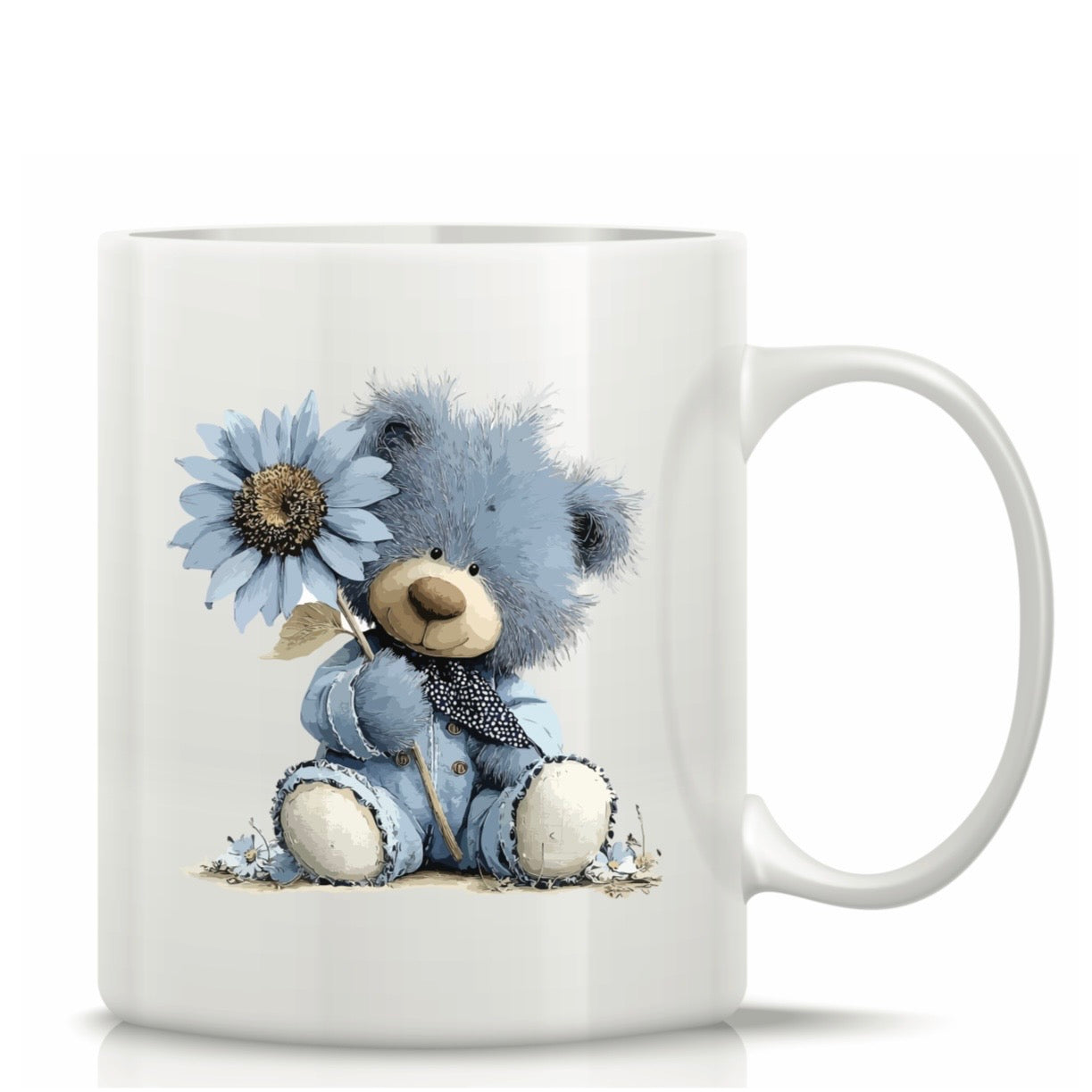 Printed Glass Mug with Cute Illustrations #GM3050