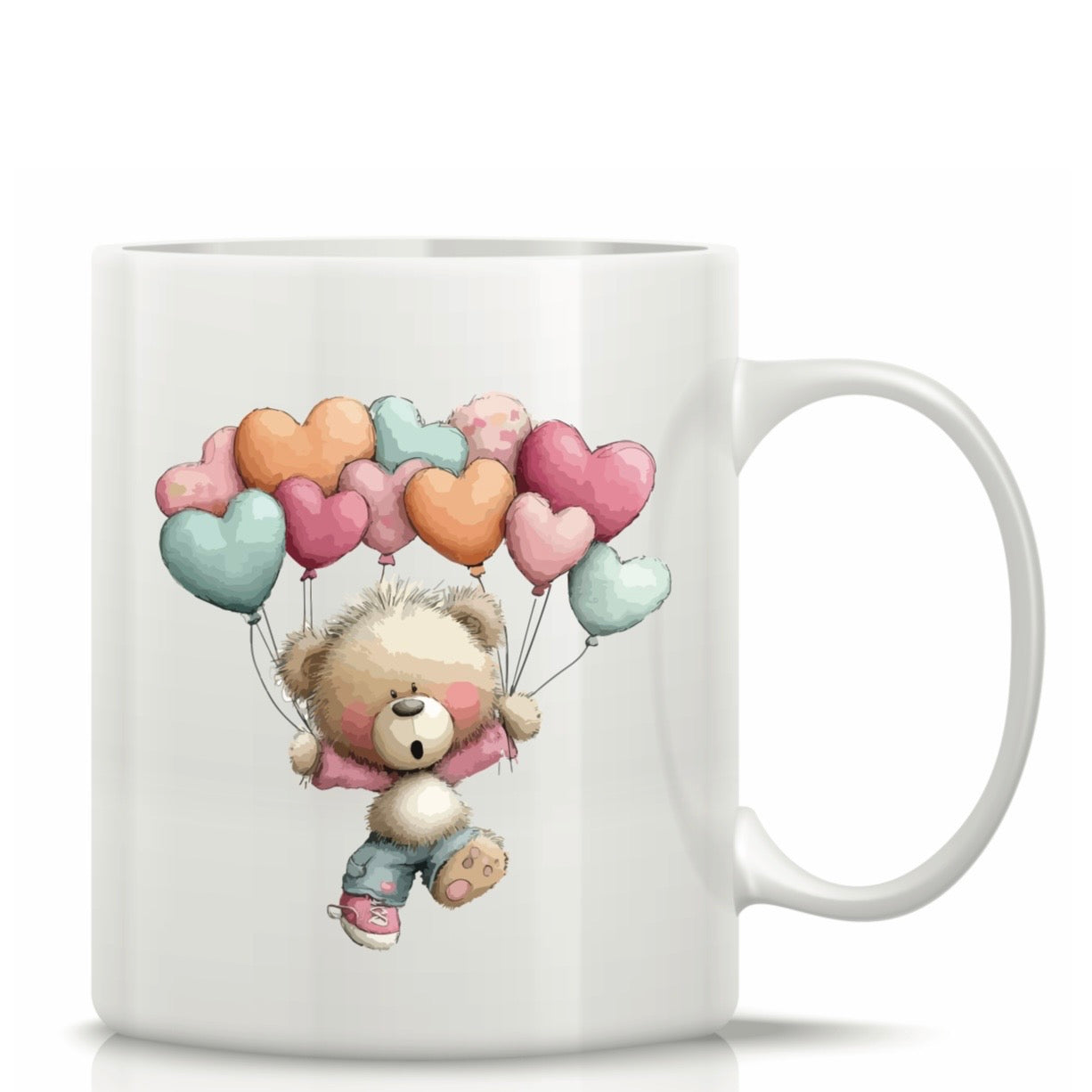 Printed Glass Mug with Cute Illustrations #GM3037