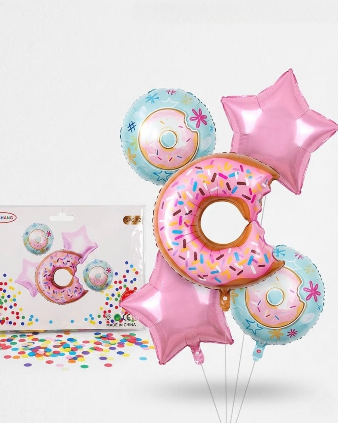 Sweet Donut Balloon Set – Cute Birthday Party Decoration Kit #BS3221