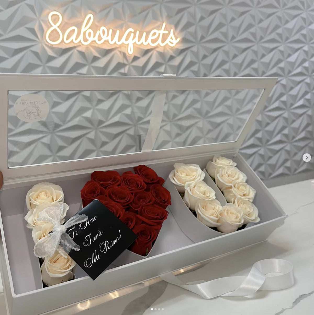 Luxury I LOVE YOU Rose Gift Box with Ribbon #LB4322