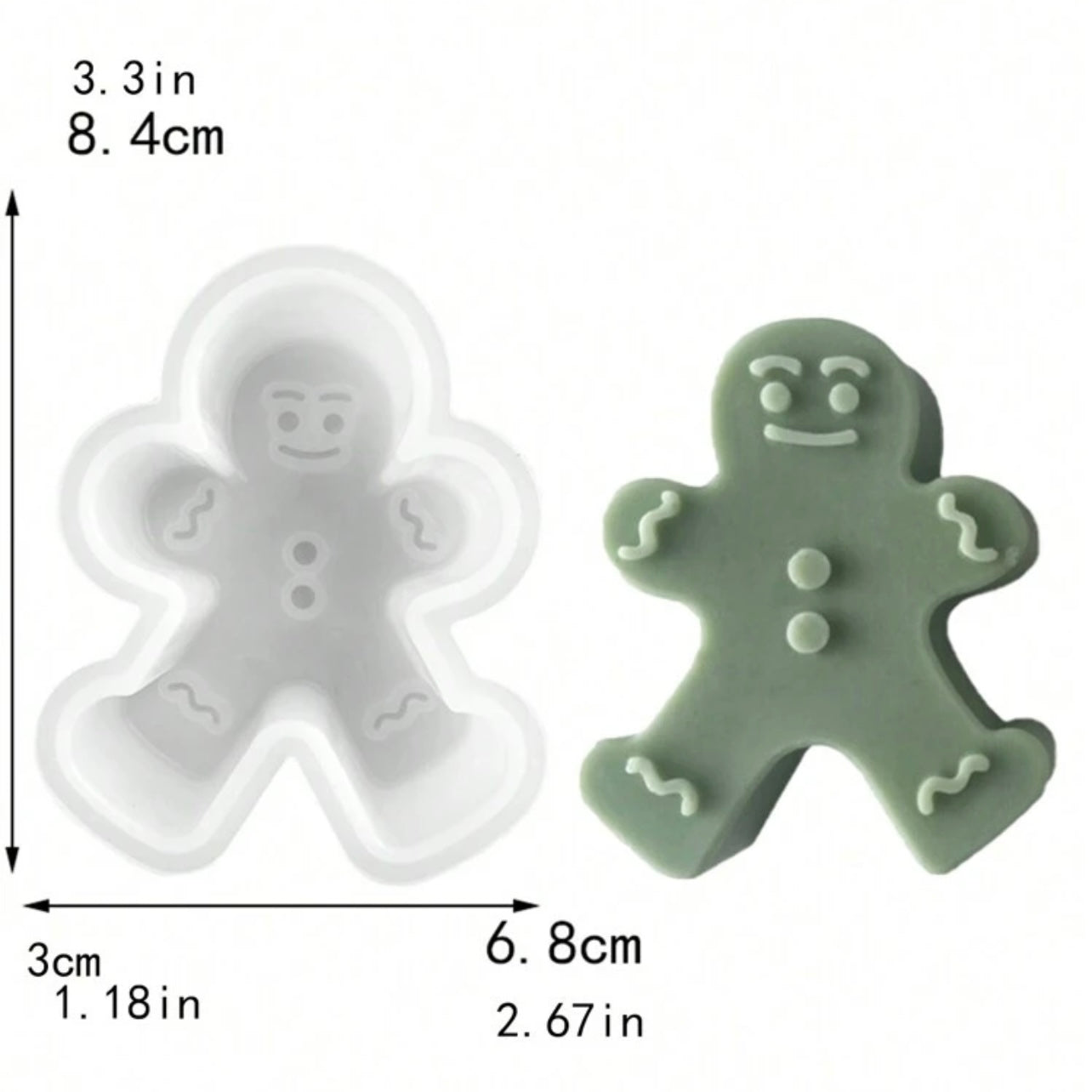 1pc Gingerbread Man Silicone Mold #SM1497