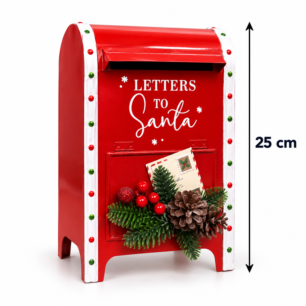 Christmas “Letters to Santa” Mailbox Decoration – 25cm #CB4411