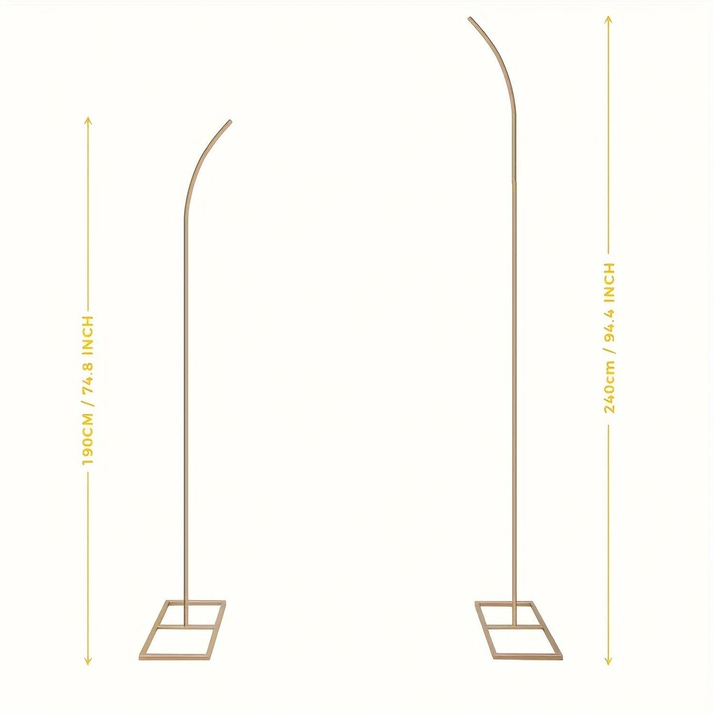 Double Curved Metal Backdrop Stand – Set#MS4021