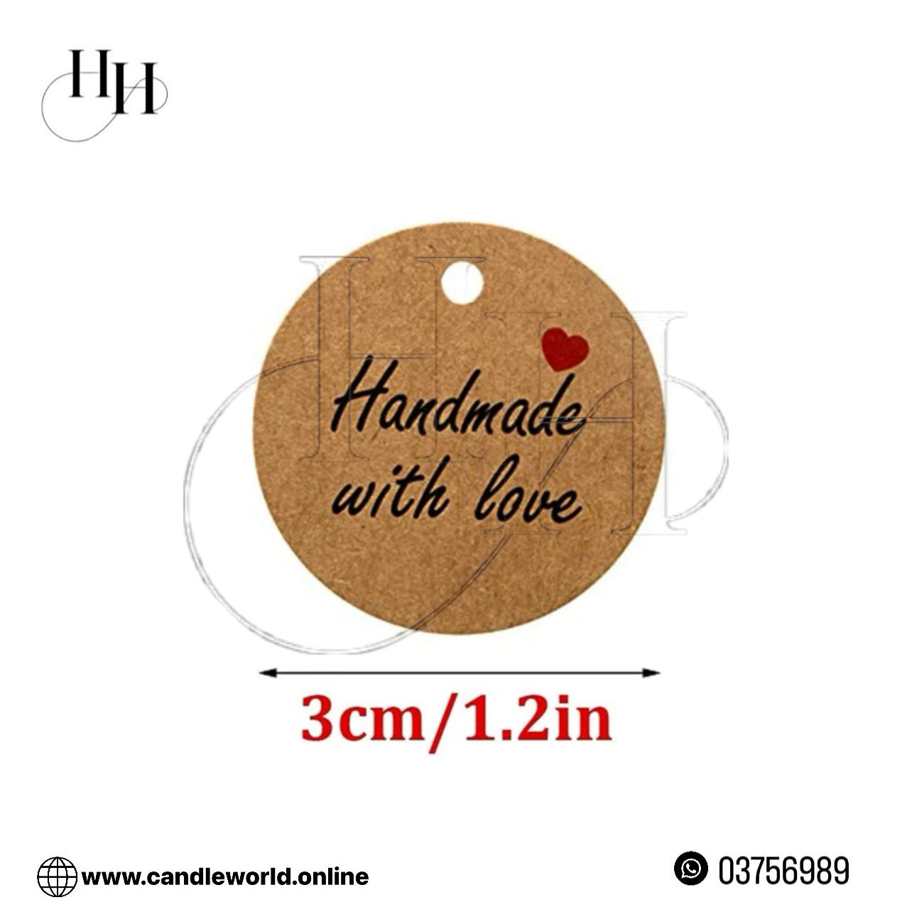 Simple Style Tag With String x12pcs #TS1063