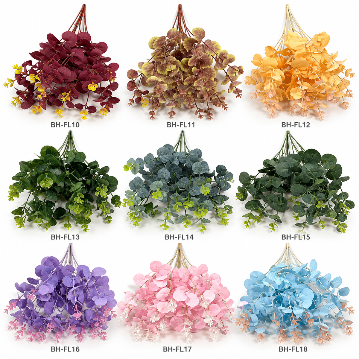 Artificial Hanging Eucalyptus Foliage – Assorted Colors #AF4400