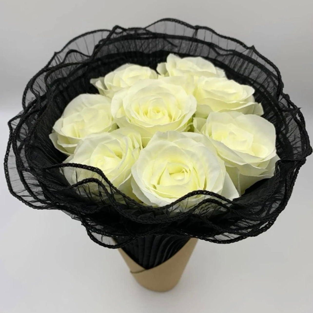 Solid Gift Wrapping Mesh Black Color #WP1029