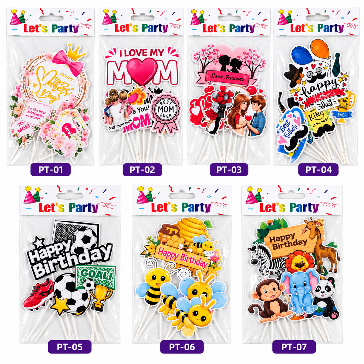 Paper Cake Toppers – Special Designs #CT4259