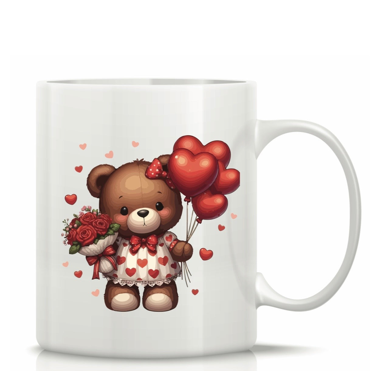 Printed Glass Mug with Cute Illustrations #GM3052