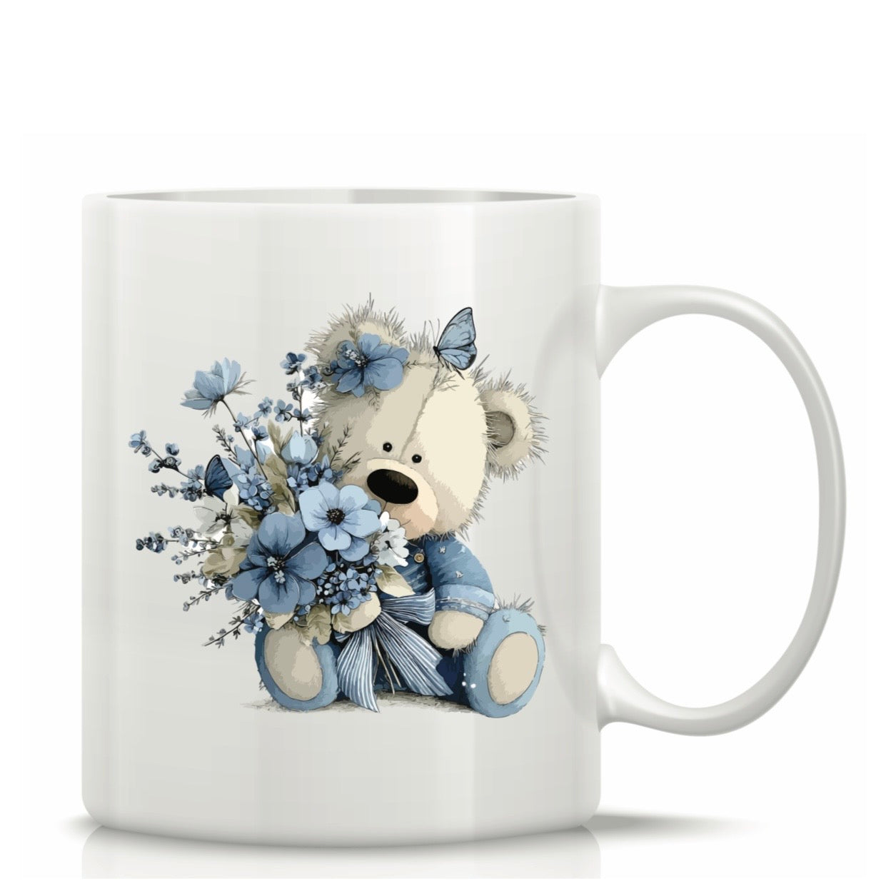 Printed Glass Mug with Cute Illustrations #GM3042