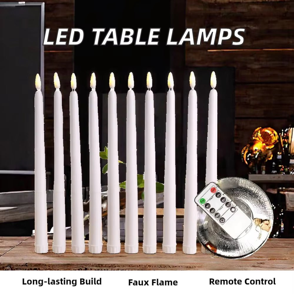 LED Taper Candles with Remote – 6pcs #EC4087