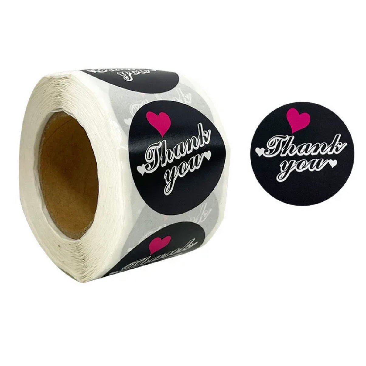 3.8cm x 500pcs Thankyou stickers