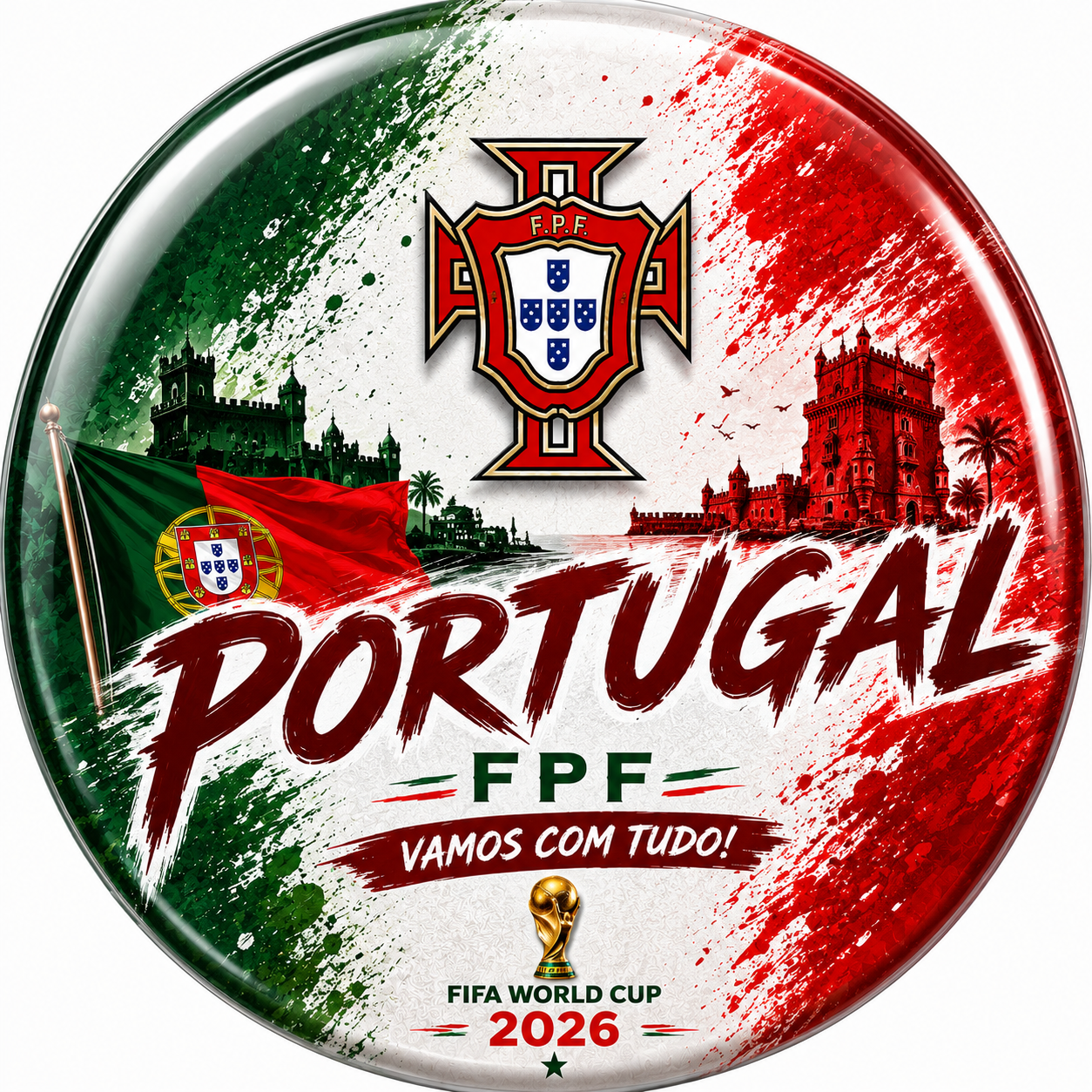 X3pcs World Cup 2026 Fan Badge #PM3273