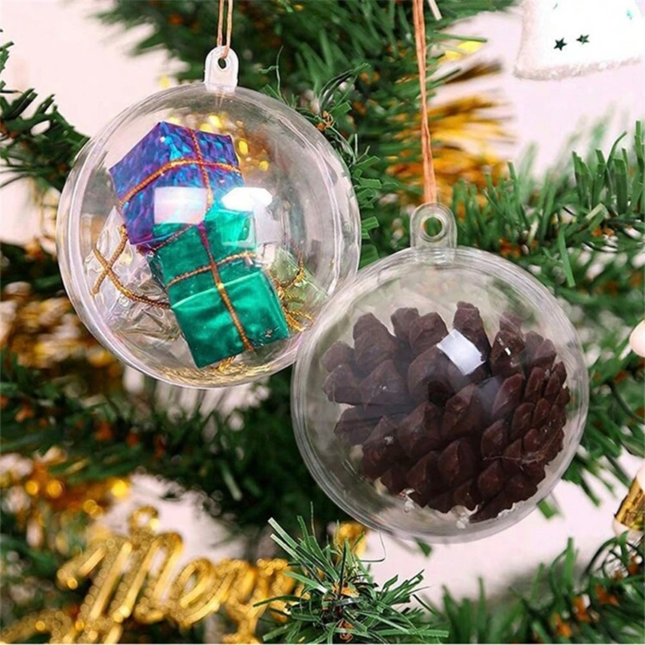 Christmas Tree Hanging Ornaments for Crafts, Weddings, Parties, and Holiday Home Decorations