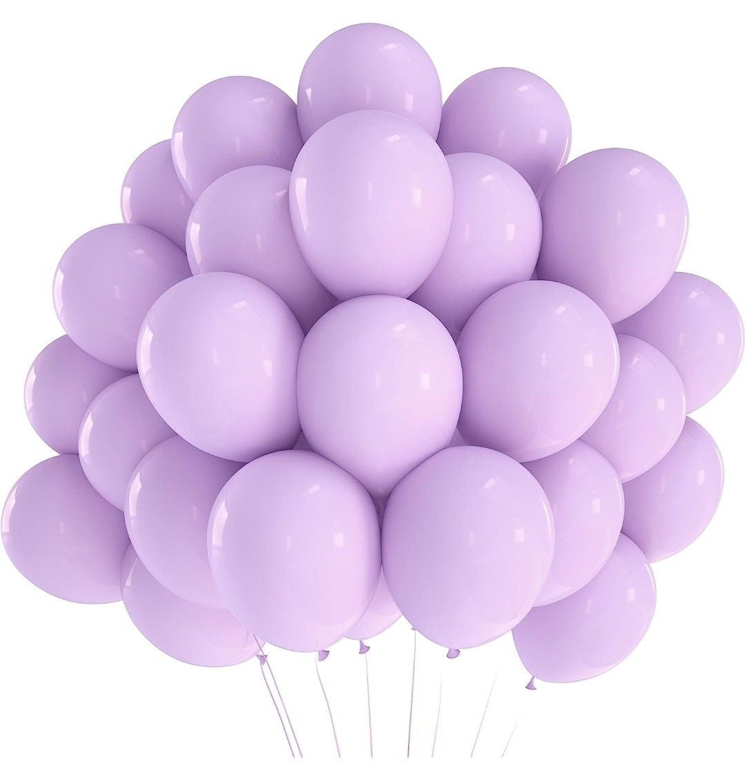 5/10/12 inches 100pcs Light Purple Latex Balloons #LB3094